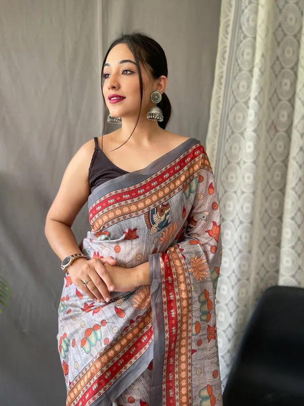 Cloudy_Grey_Pure_Malai_Cotton_Sarees_with_Digital_Printed_Work_With_Blouse_Piece_Attached